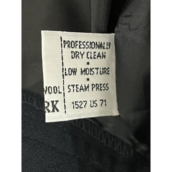 Lauren Ralph Lauren Women's 8P Wool Midi Skirt Navy Blue Corpcore Office Siren - Picture 8 of 9